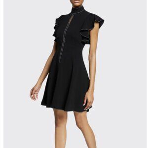 Cinq a Sept Topstitch Reiko Dress In Black Women's Size 2